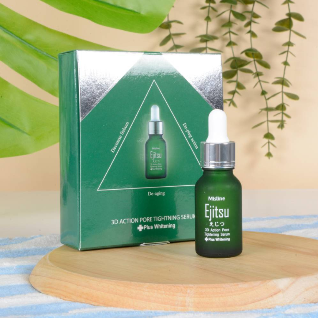 Mistine Ejitsu 3D Action Pore Tightning Serum Plus Whitening 13.5 ml.