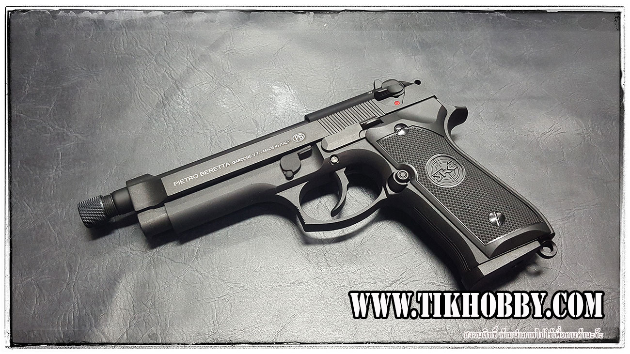 ปืนสั้นระบบแก๊สโบลว์แบล็ค รุ่น M92 สีดำ จาก SRC