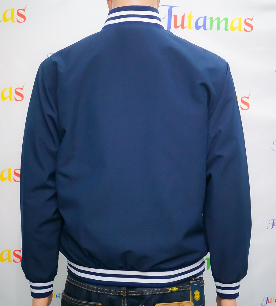 College Jacket เสื้อแจ็คเก็ตสีกรมท่าสไตล์วัยรุ่น