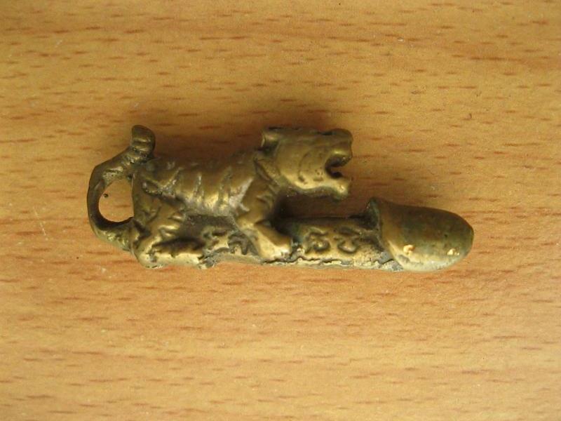 เสือขี่ปลัดขิก เนื้อทองเหลือง (รหัส2115)