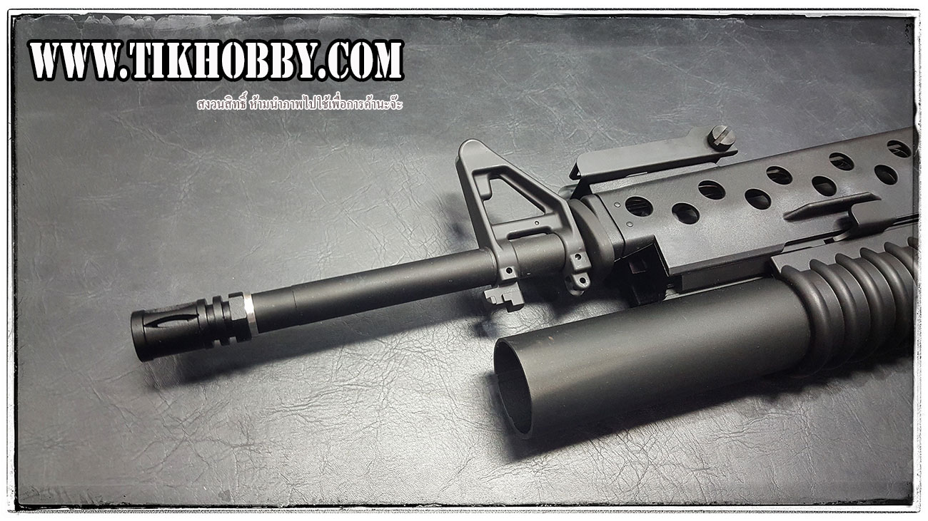 ปืนไฟฟ้า จาก E&C รุ่น 702S4 CyberGun หรือ M16A1+M203 (ไม่รวมลูกM203)