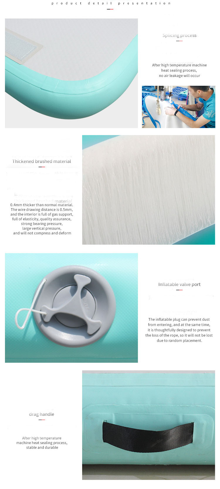 เบาะเทควันโด Taekwondo ขนาด กว้าง 1 เมตร ยาว 3 เมตร หนา 10 cm [gimnastics gymnast tumbled mat air floor rhythmic gymnastics mats Tumbling inflatable air track]