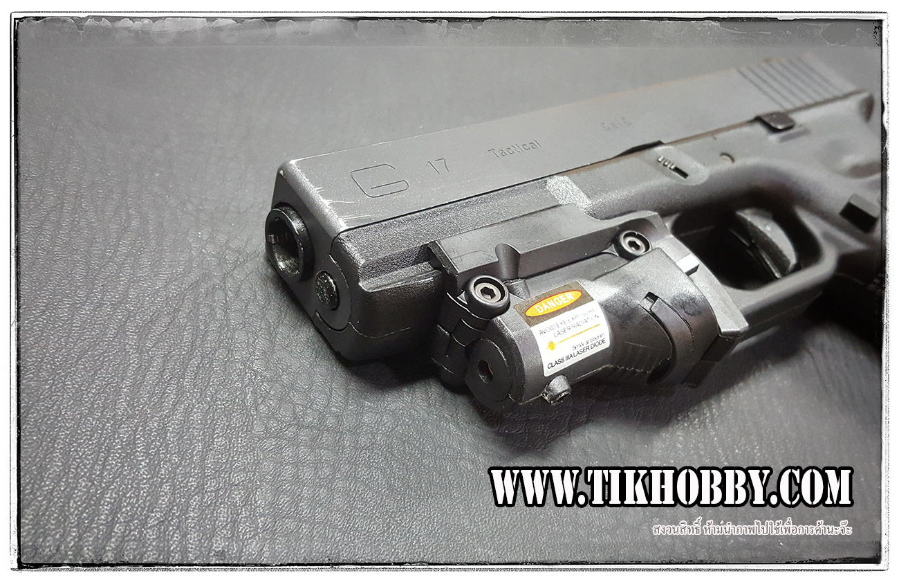 เลเซอร์แดงติดโกร่งไกสำหรับปืน Glock ทุกรุ่น