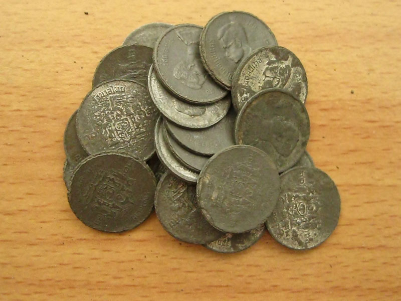 เหรียญ10สตางค์ปี2493เนื้อดีบุก (3171)