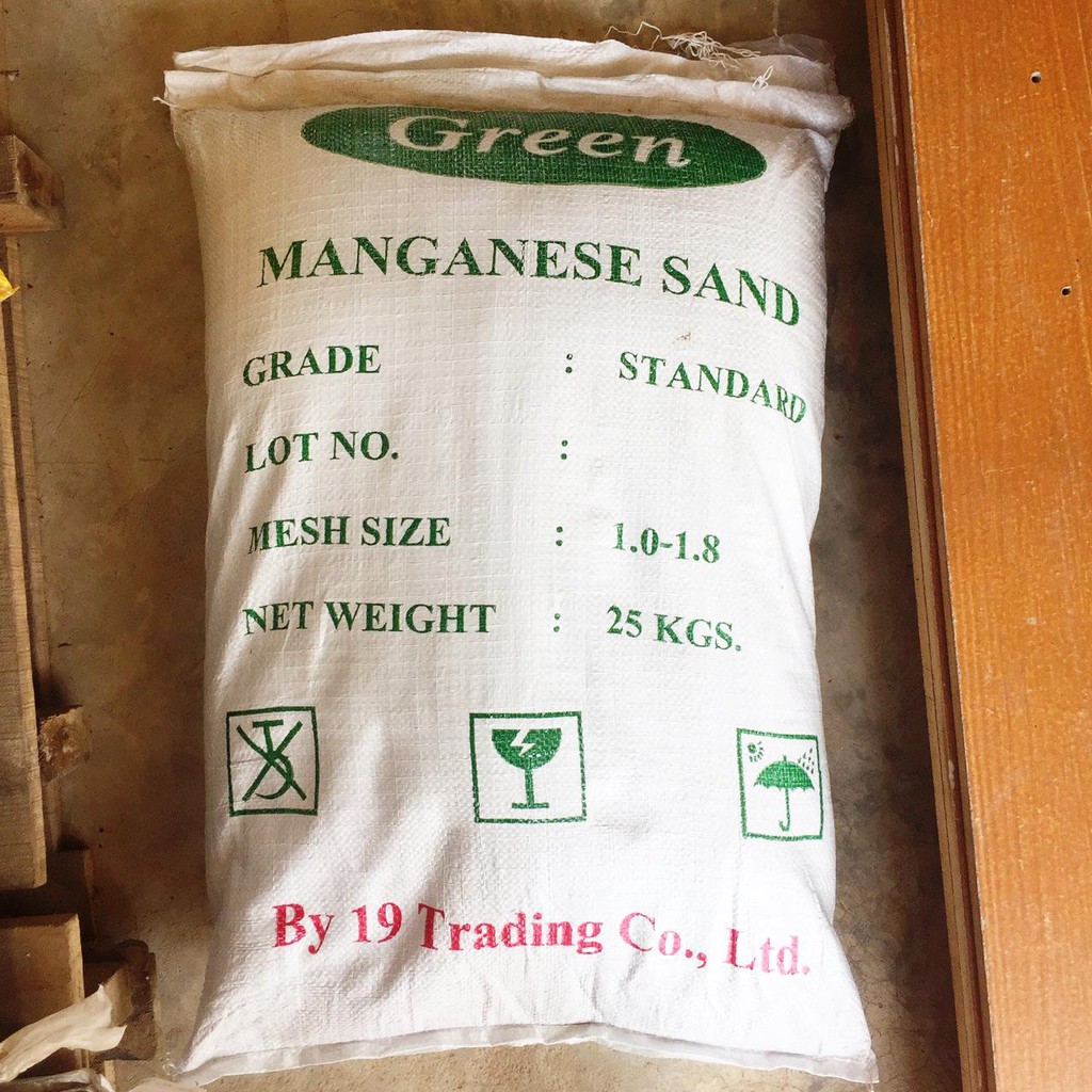 สารกรองน้ำแมงกานีสกรีนแซนด์กรีน ManganeseGreenSandGreen