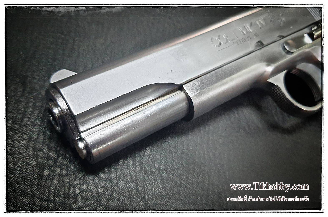 ปืนอัดลมแบบชักยิงทีล่ะนัด 1911 MK IV (Silver) KWC งานใต้หวัน