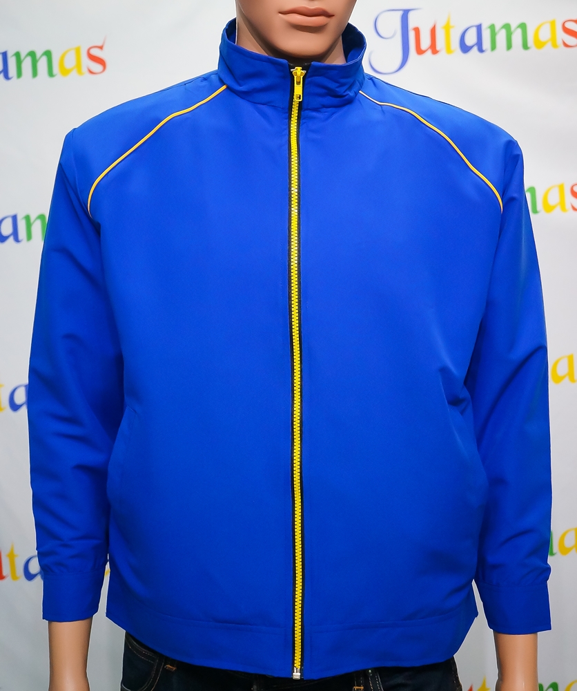 Casual Jacket เสื้อแจ็คเก็ตลำลองสีน้ำเงินสไตล์สปอร์ต