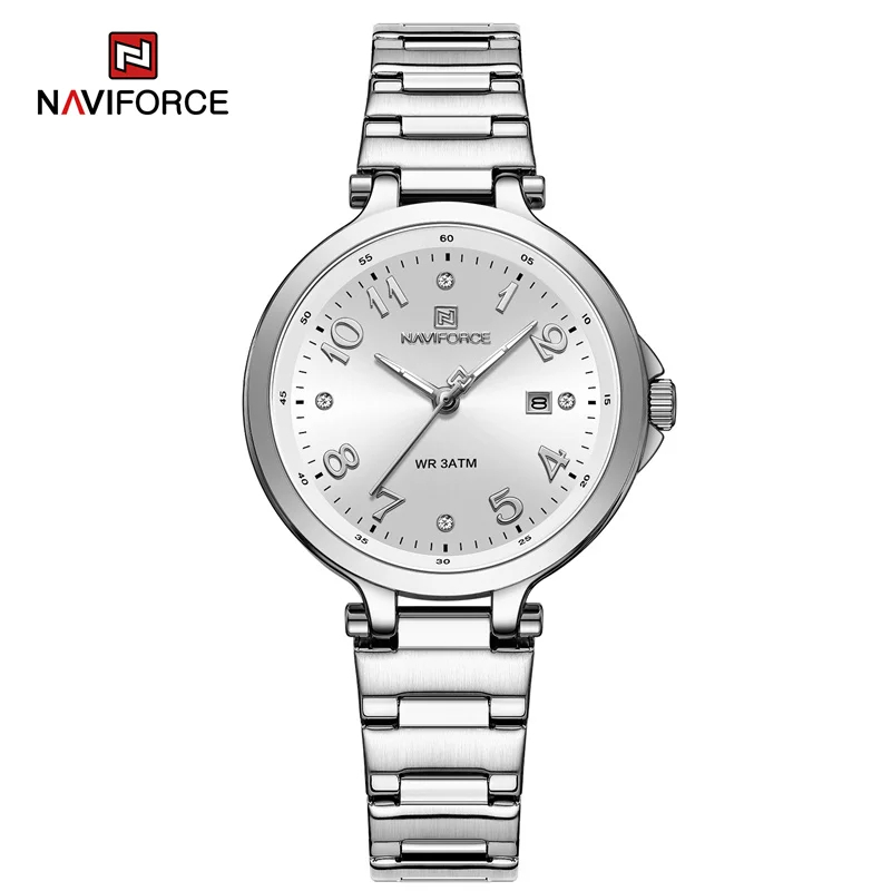 นาฬิกา Naviforce รุ่น NF5033 SIL ของแท้ รับประกันศูนย์ 1 ปี ส่งพร้อมกล่อง และใบรับประกันศูนย์ ราคาถูกที่สุด
