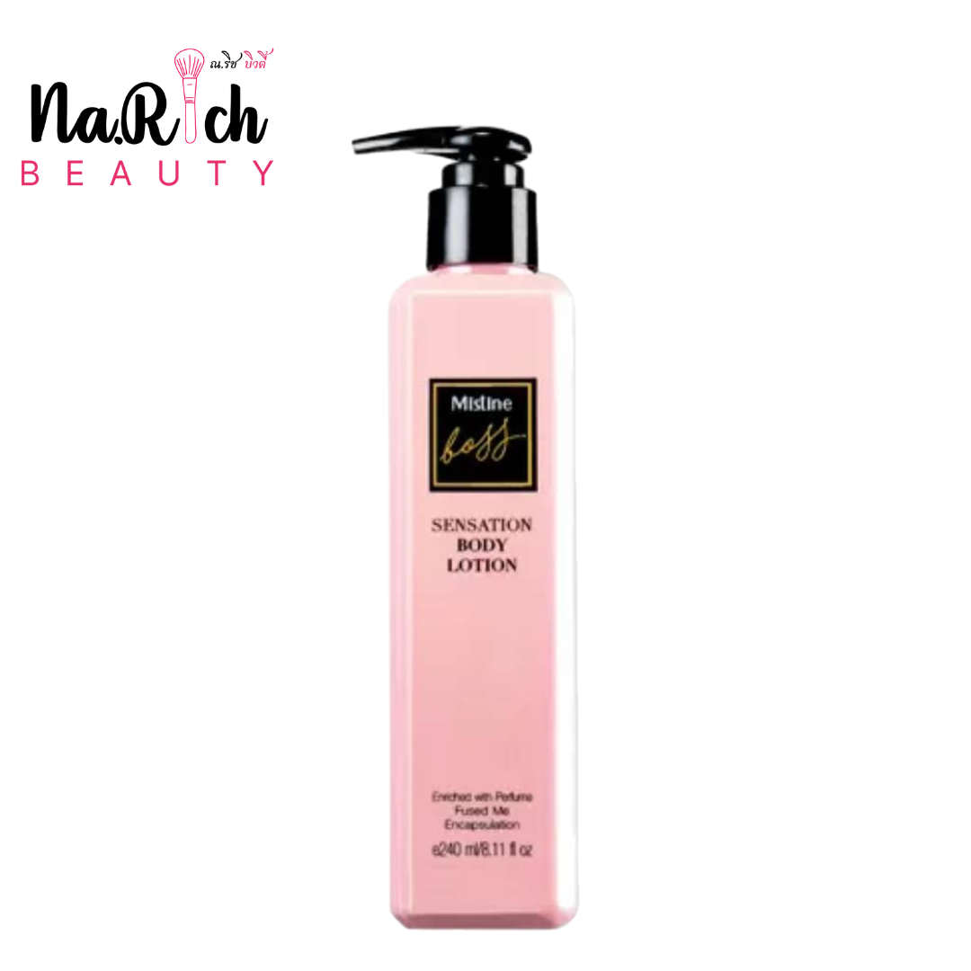 Mistine Boss Sensation Body Lotion (Free ! Mistine Pineapple Republic & Whitening UV Lotion 10 ml.)