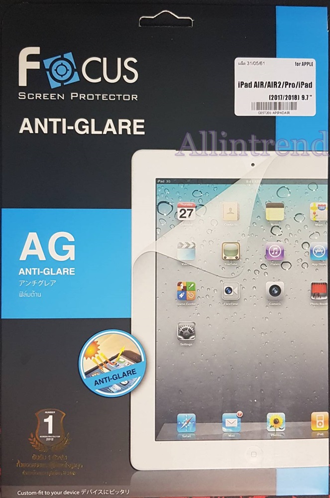 Focus ฟิล์ม iPad 9.7 Air/Air2/Pro/Ipad 2018 2017 /9.7 แบบด้าน