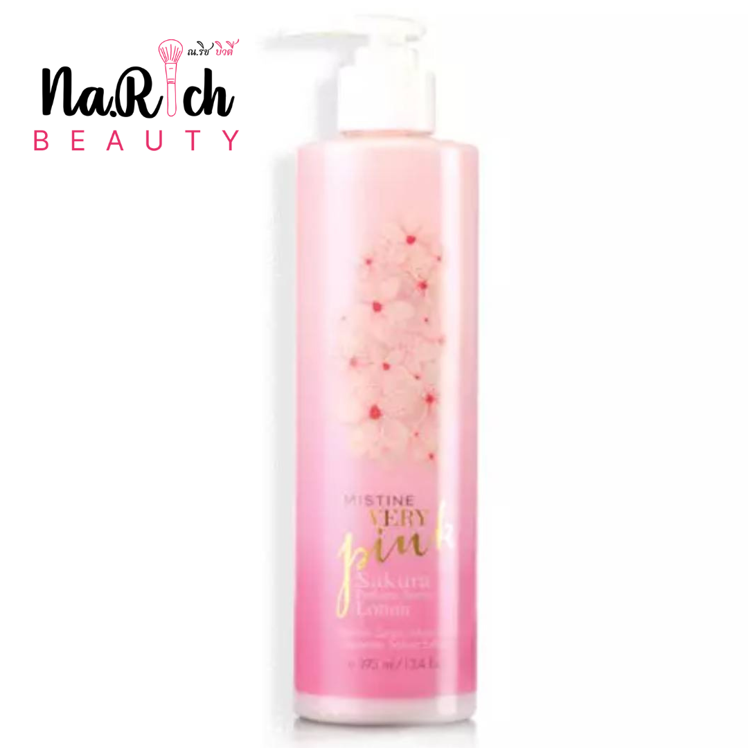 Mistine Very Pink Sakura Perfume Serum Lotion 395 ml.