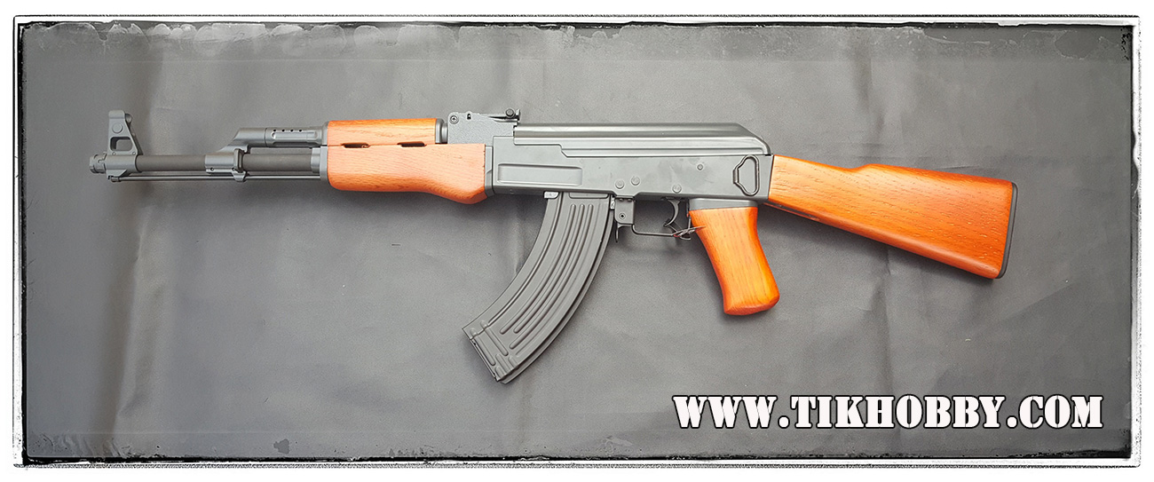 ปืนอัดลม ระบบไฟฟ้า AK CM046 ไม้แท้ๆ ระบบโบลว์แบล็ค จาก Cyma