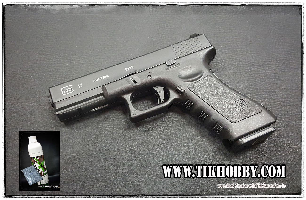 ปืนสั้นอัดแก๊ส Glock17 + แก๊สแรงงานใต้หวันแท้ + ลูก 1000 นัด (อ่านรายละเอียดด้านล่าง) Shopee
