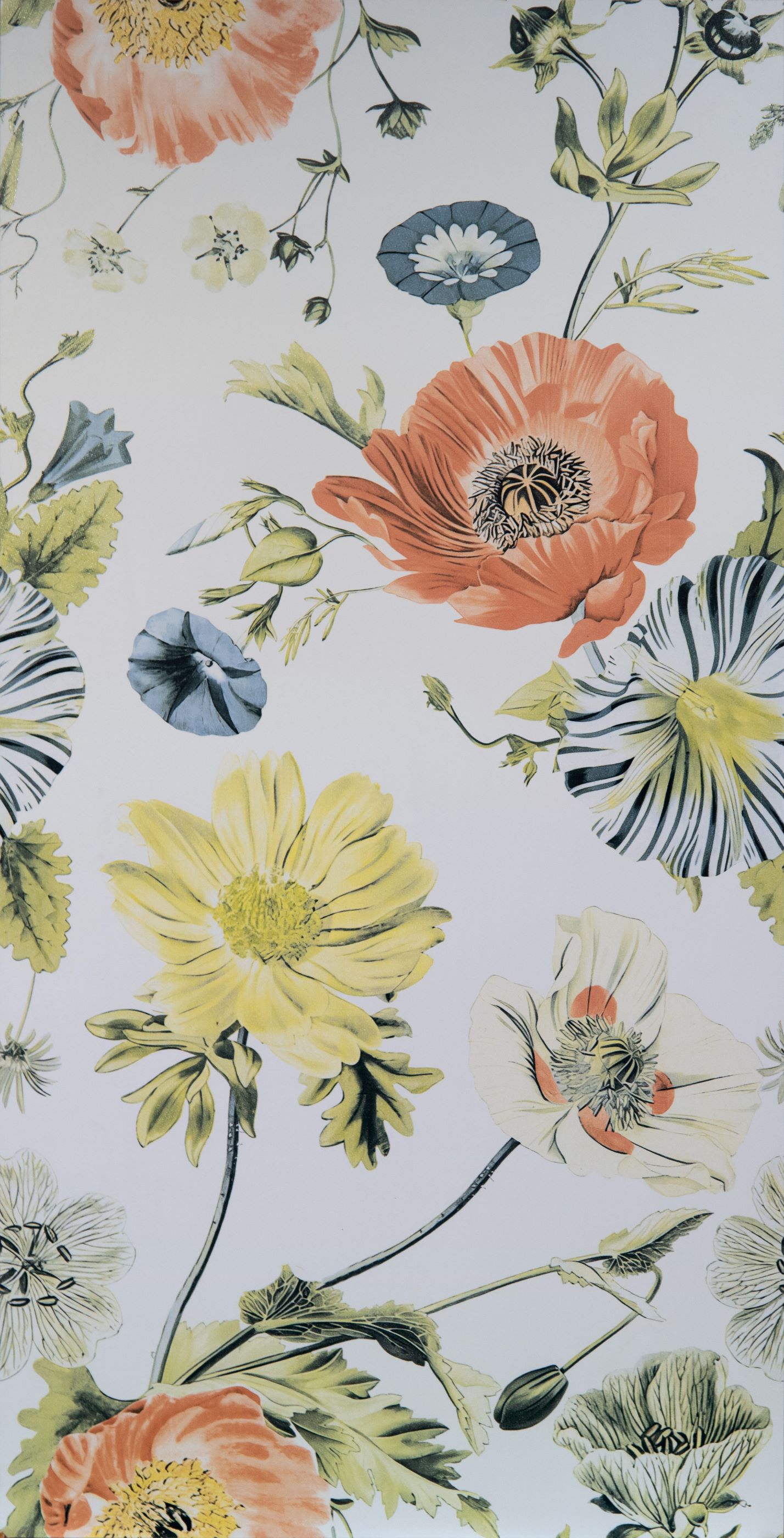 กระเบื้องภาพชุดลายดอกไม้ใบไม้ 60x120cm ฟลอรัลแฟนตาซี12-A (FLORAL FANTASY12-A)