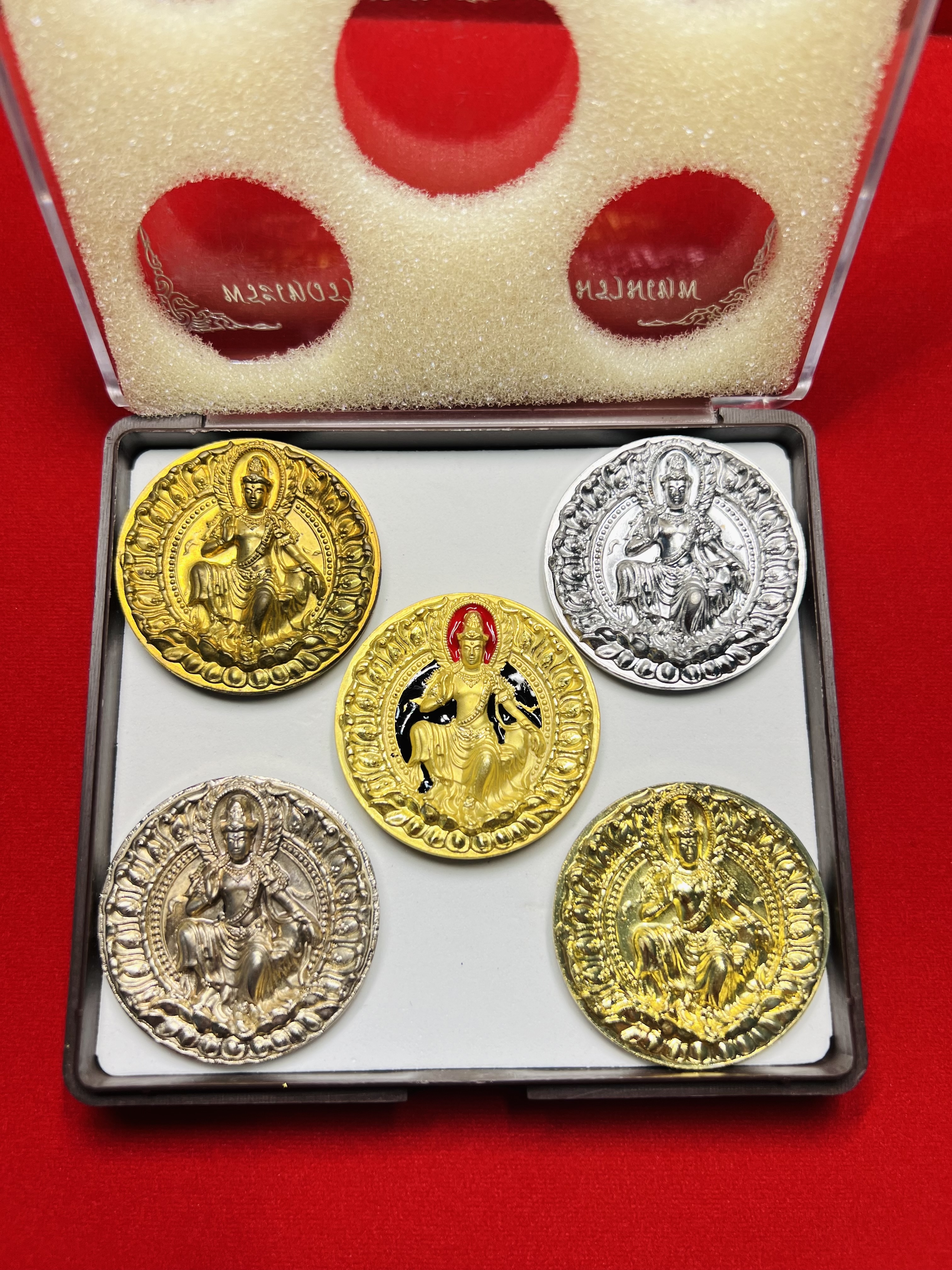 จตุคาม รามเทพ ชุดกรรมการ5เหรียญ ขนาด 3.9 ซม