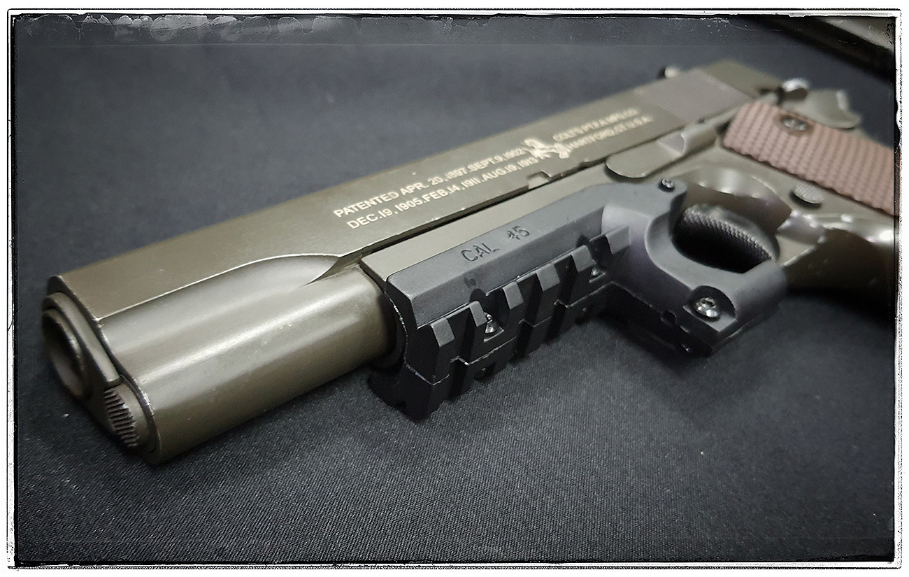 รางเสริมโกร่งไกสำหรับติดปืนสั้น 1911 ใช้ได้ทั้งใต้หวันและงานจีน (โล่ะ)