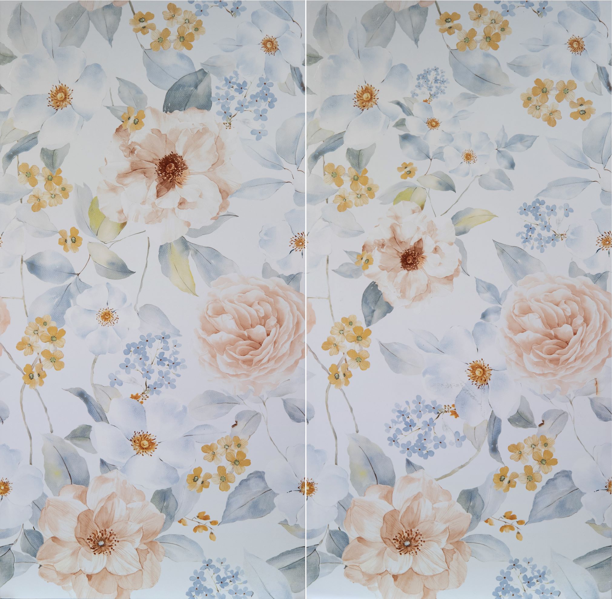 กระเบื้องภาพชุดลายดอกไม้ใบไม้ 60x120cm ฟลอรัลแฟนตาซี4-B (FLORAL FANTASY4-B)