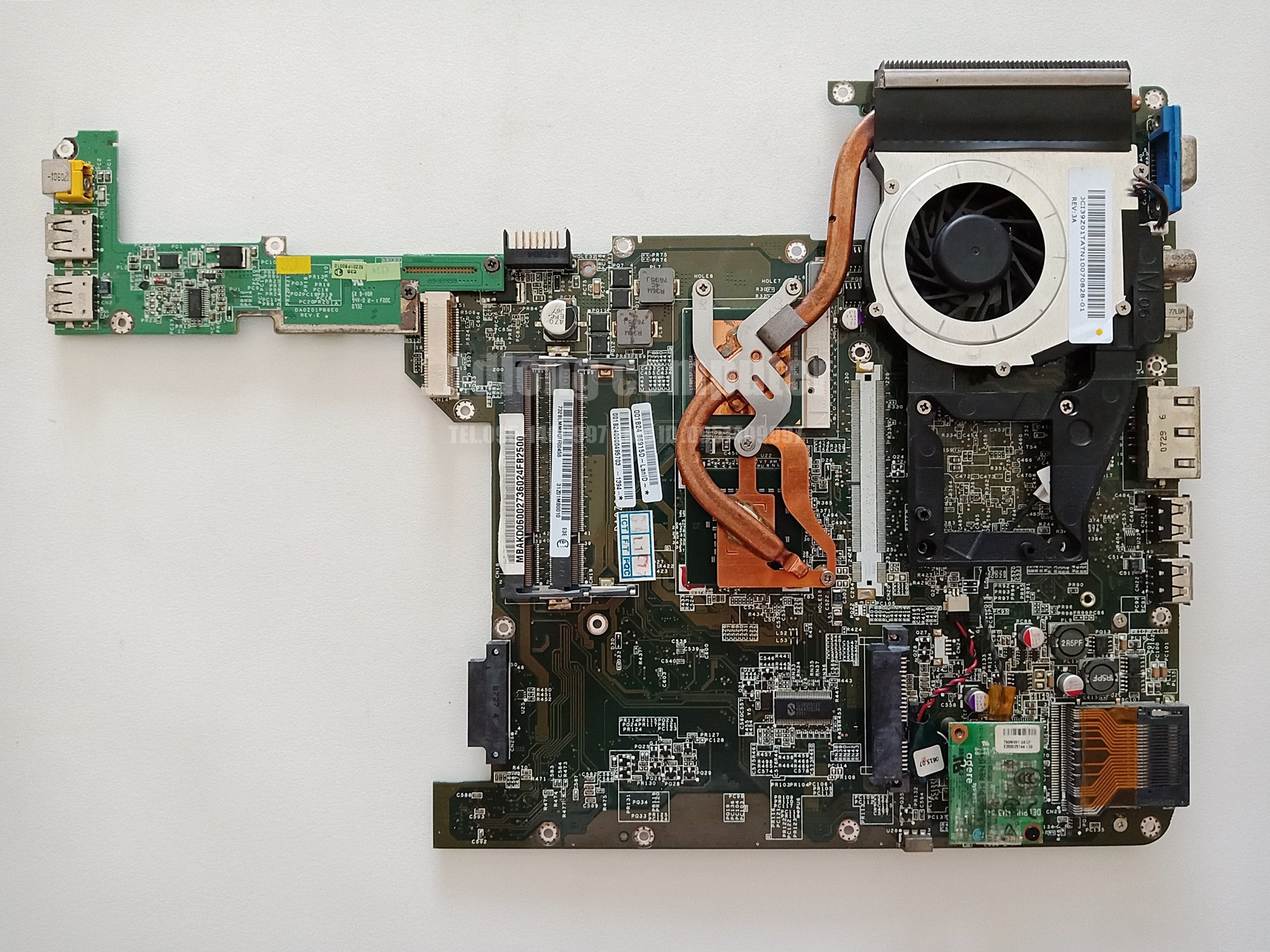 เมนบอร์ด+CPU+ฮีตซิงค์+พัดลม Acer aspire 4720