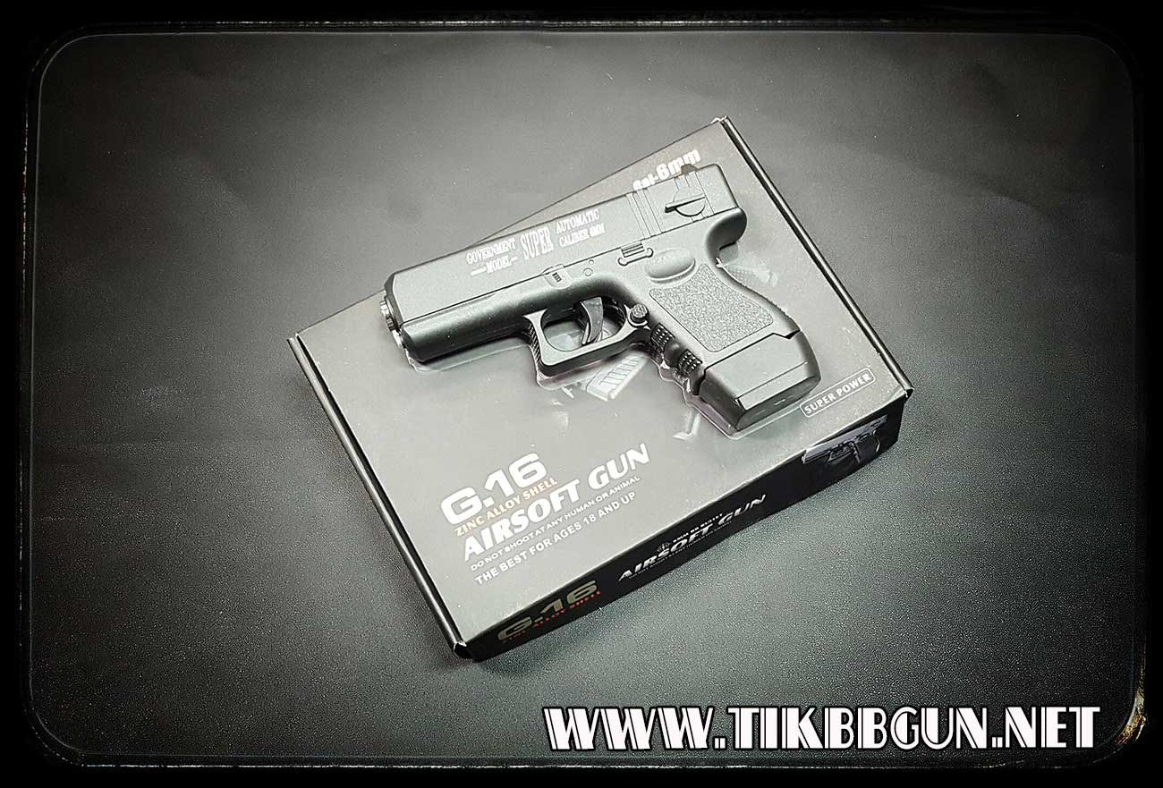 ปืนอัดลม ชักยิงทีล่ะนัด G16 สีดำ (สเกลเล็ก) งานจีนยี่ห้อ Galaxy