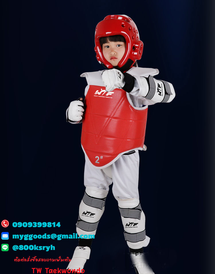 ชุดเกราะอุปกรณ์ป้องกันเทควันโด WORLD ทั้งชุด