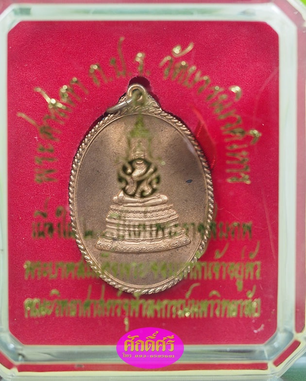 เหรียญพระศาสดา ภปร. เนื้อนวโลหะ วัดบวรนิเวศวรวิหาร ปี 2547