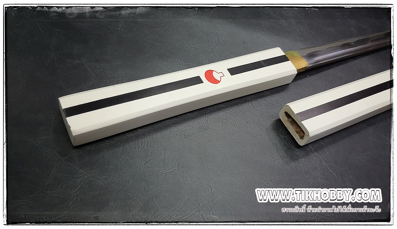 ดาบซามูไร ซาสึเก่ะ รุ่นมาตรฐาน สีขาว (เปิดคม) ตอนนี่มาเป็นใบสีขาวครับ