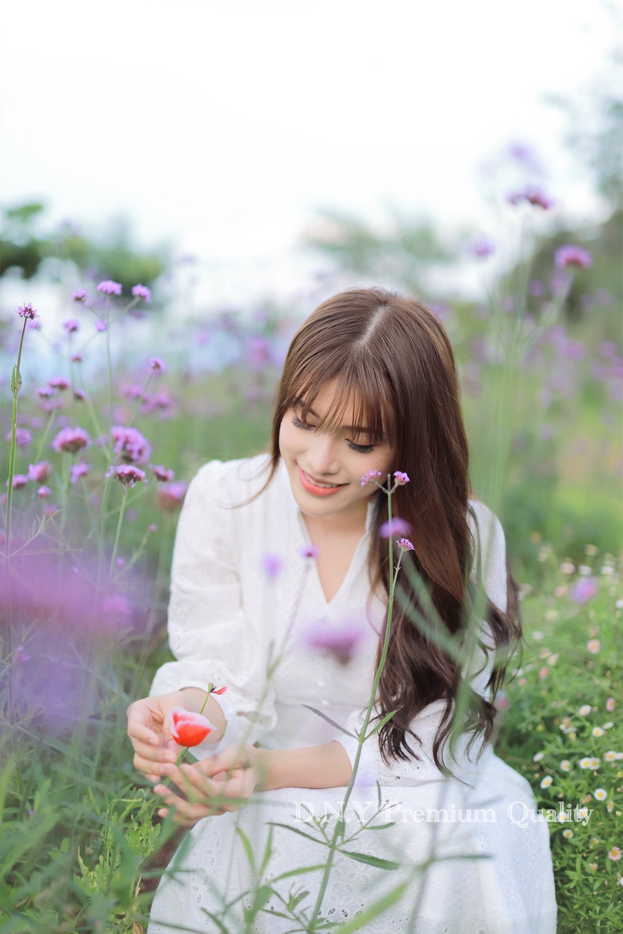 ชุดเดรสลูกไม้สีดำ-สีขาวเนื้อผ้าcotton M-2xl