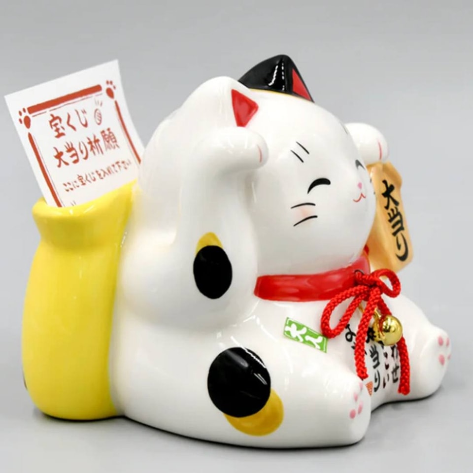 [พร้อมส่ง] แมวกวักญี่ปุ่น นำพาความโชคดี มีรางวัลใหญ่ ได้เลขเด็ด ถูกลอตเตอรี่ มีโชคลาภ มั่งคั่ง ร่ำรวย