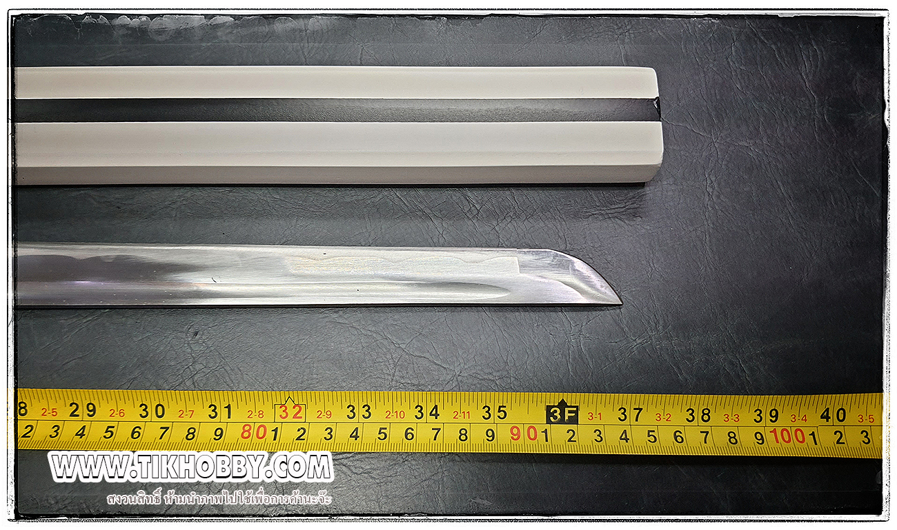 ดาบซามูไร ซาสึเก่ะ รุ่นมาตรฐาน สีขาว (เปิดคม) ตอนนี่มาเป็นใบสีขาวครับ