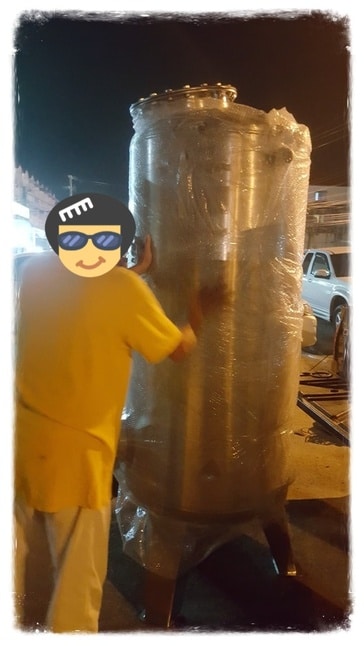 ถังกรองสแตนเลส20นิ้วสูง120หนา2มม