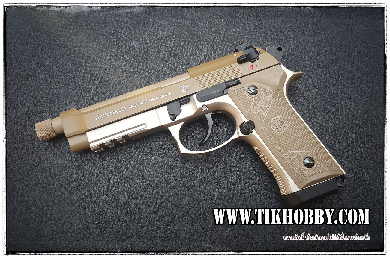 ปืนสั้นระบบแก๊สโบลว์แบล็ค รุ่น M92A3 สีทราย าก SRC SR-92A3