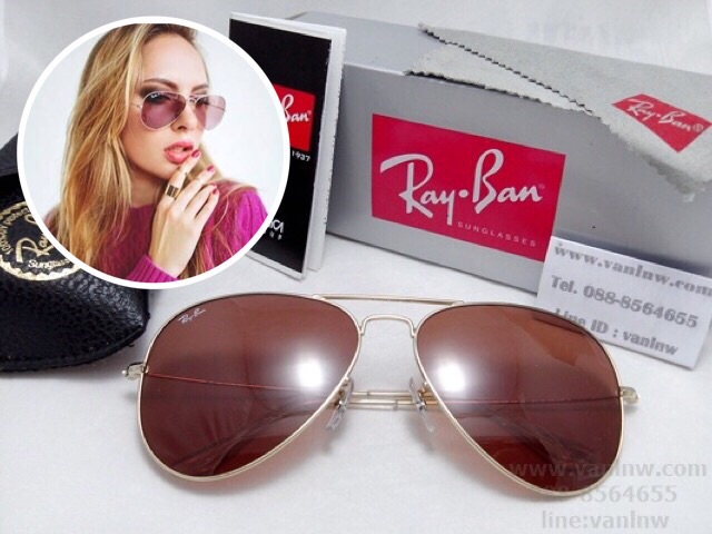 แว่นกันแดด Rayban RB3025 AVIATOR LARGE METAL 001/4B 58-14 3N