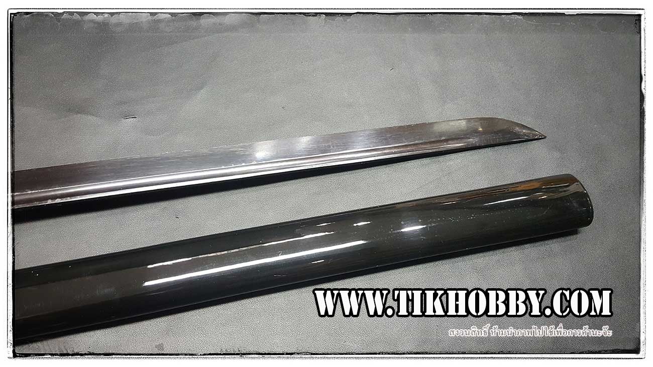 ดาบนินจา เปิดคม เหล็ก 1040 กระเบนแท้ รหัสความสวย 9251-B