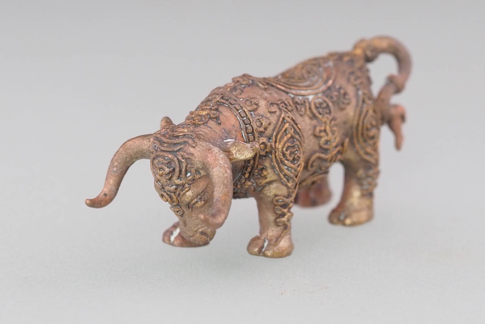 นนทิมหาศุภโชค เนื้อสำริดโบราณ หลวงพ่อสนั่น สุนันโท วัดกลางราชครูธาราม อ.วิเศษชัยชาญ จ.อ่างทอง