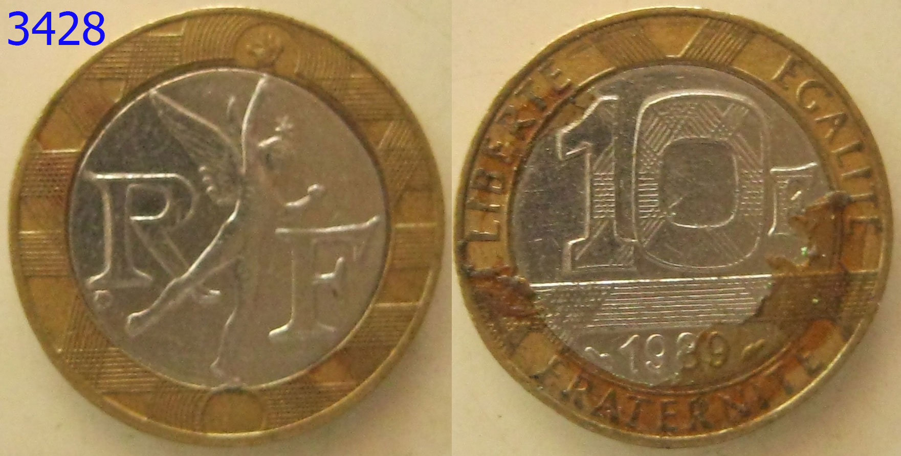 เหรียญต่างประเทศ เหรียญสะสม 2สี ปี1989 (3428)