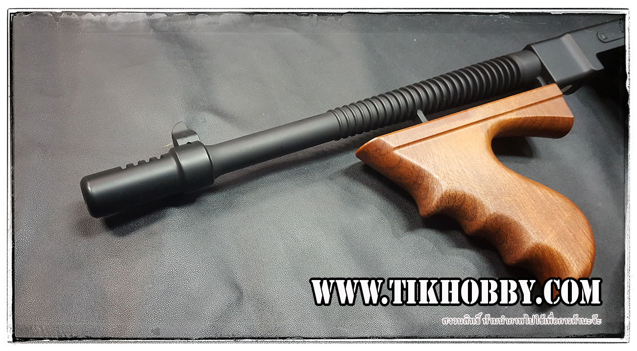 ปืนอัดลมไฟฟ้า CM051 Thompson chicago พร้อมแม๊กจาน (พานท้าย ไม้เทียม)
