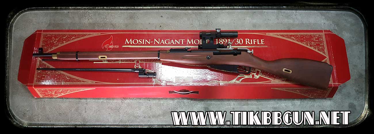 ปืนอัดลมเบา ระบบแก๊ส แบบชักยิงทีล่ะนัด Mosin Nagant Sniper (Gas Version)