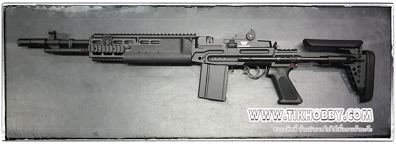 ปืนอัดลมไฟฟ้า M14EBR Scout หน้าสั้น จาก Jg (จินกง) (jg1403)