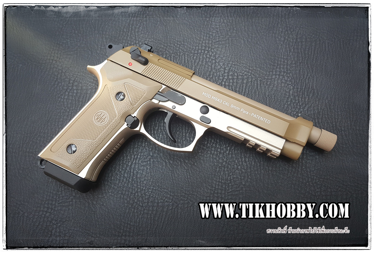 ปืนสั้นระบบแก๊สโบลว์แบล็ค รุ่น M92A3 สีทราย าก SRC SR-92A3