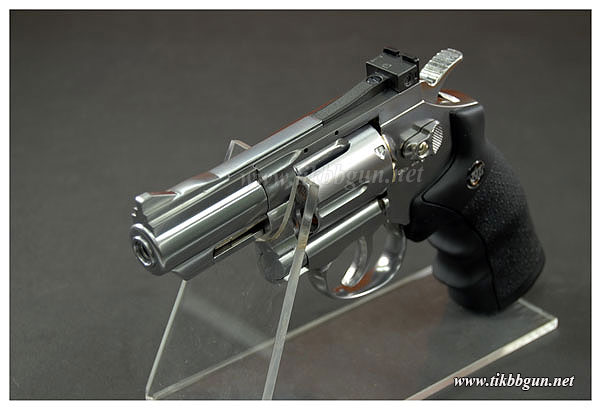 ปืนลูกโม่ ระบบแก๊ส Co2 Wingun708 Silver ขนาด2.5นิ้ว