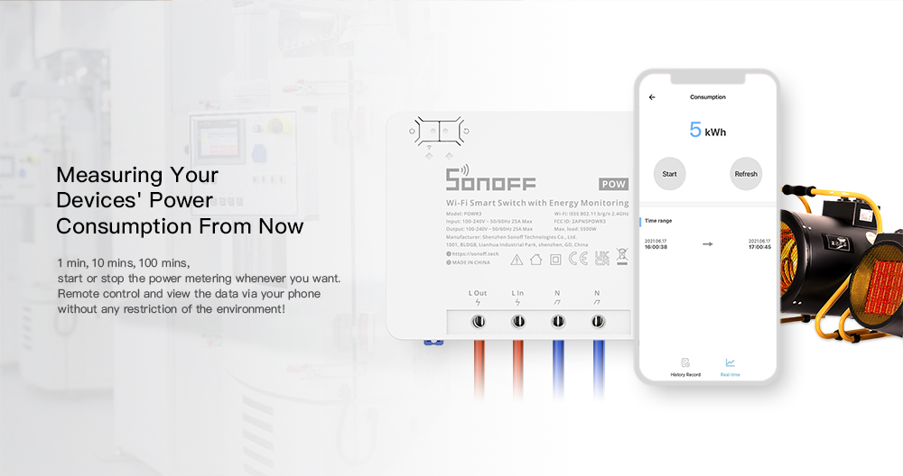 SONOFF POWR3 High Power Smart Switch