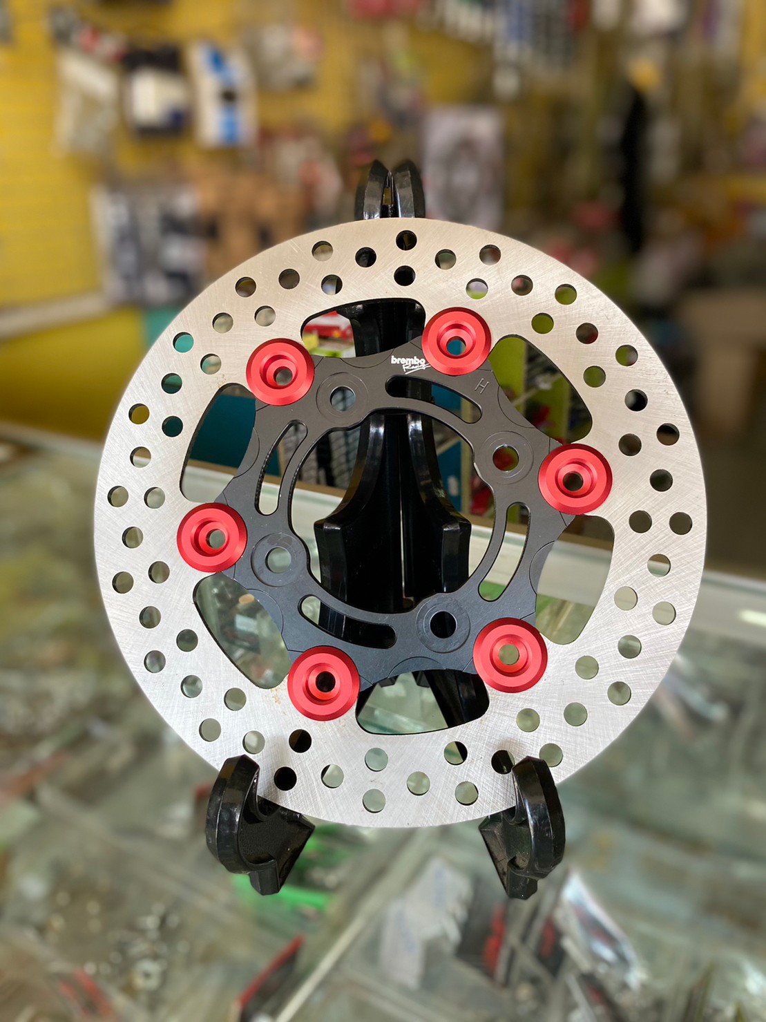 จานเบรค จานดิสก์เบรค จานเบรคคลิก จานเบรคScoopy-i / Click Brembo คุณภาพ จานเบรคแต่ง จานเบรคแบมโบ้ ขนาด 190 mm. ตรงรุ่น หมุดสวย จานเบรคคลิก จานคลิก🚚