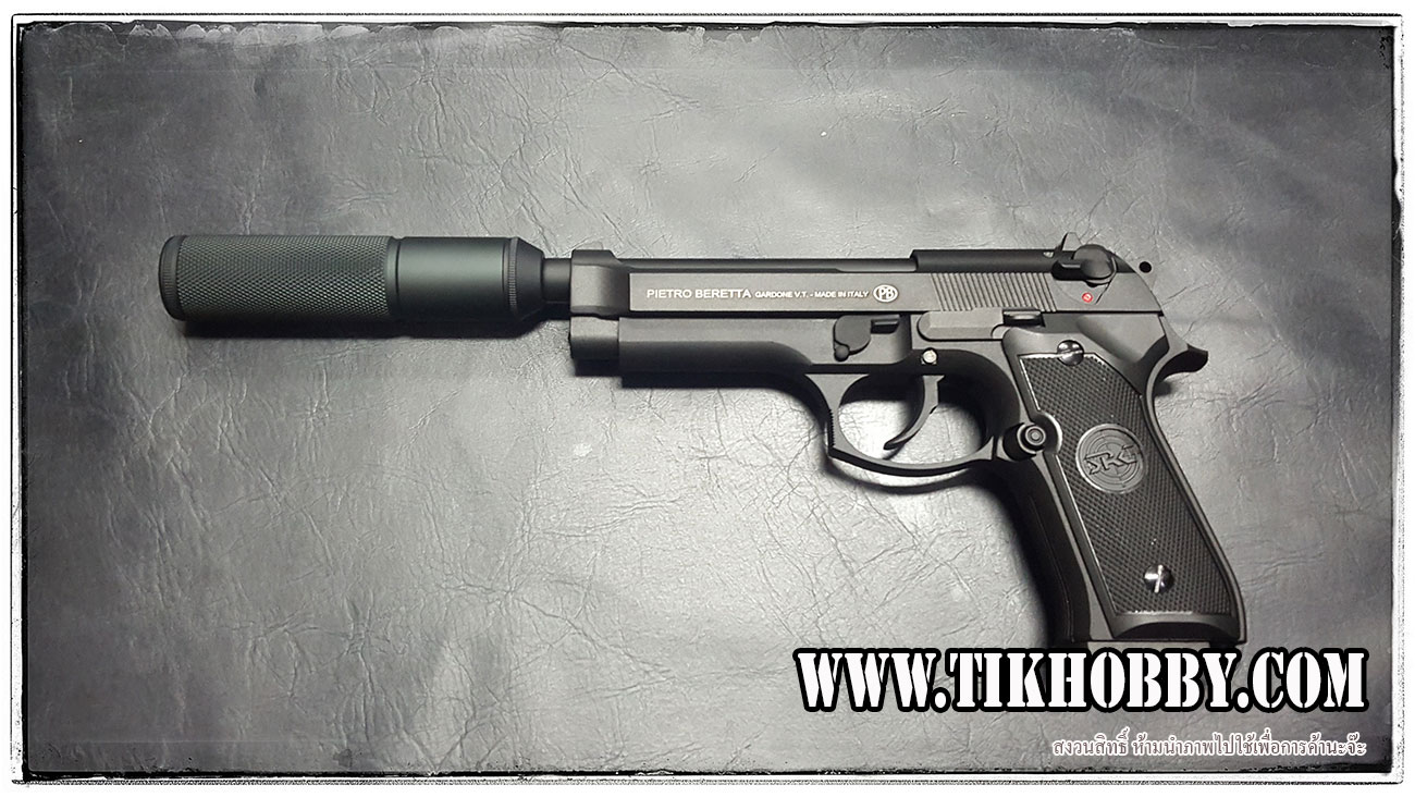 ปืนสั้นระบบแก๊สโบลว์แบล็ค รุ่น M92 สีดำ จาก SRC