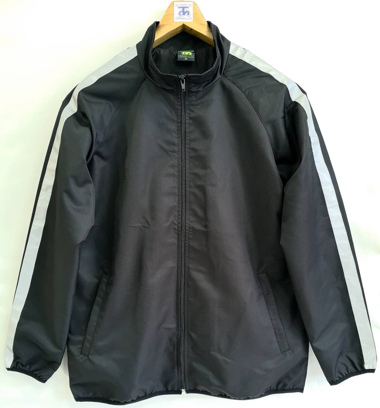 Reflex Sport Jacket 6410 เสื้อแจ็คเก็ตสีดำติดเทปสะท้อนแสงสไตล์สปอร์ต