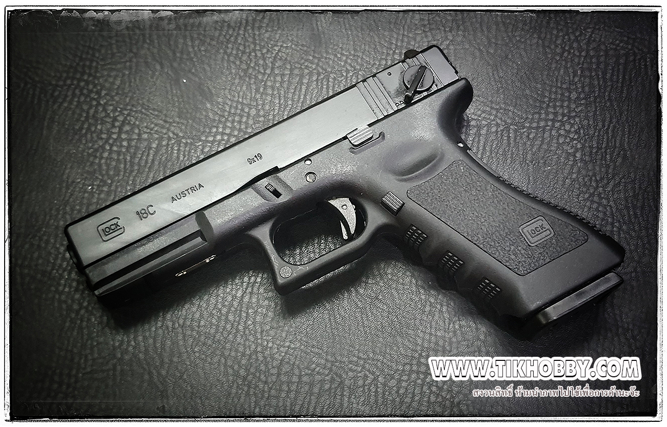 ปืนBB R18 (Glock18) สีดำ จากค่าย Army