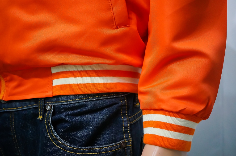 College Jacket เสื้อแจ็คเก็ตสีส้มสไตล์วัยรุ่น
