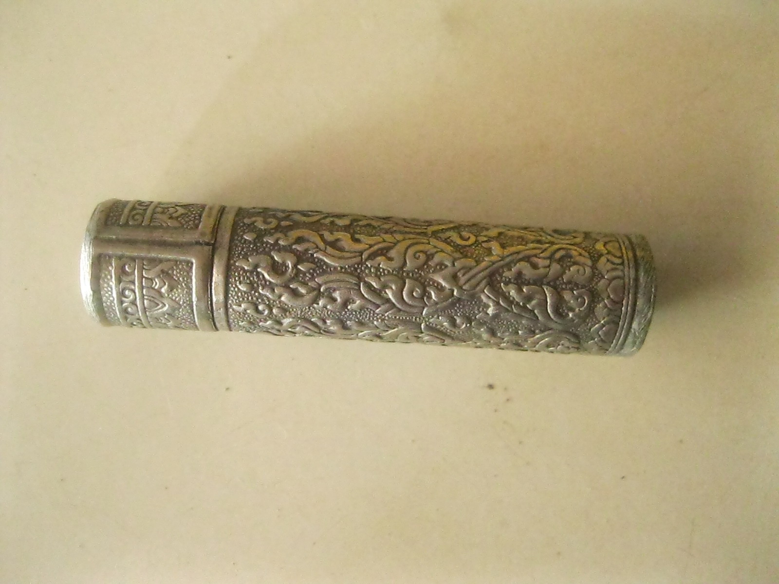 หลอดยาหอม ยาดมโบราณ ลายไทย (4115)