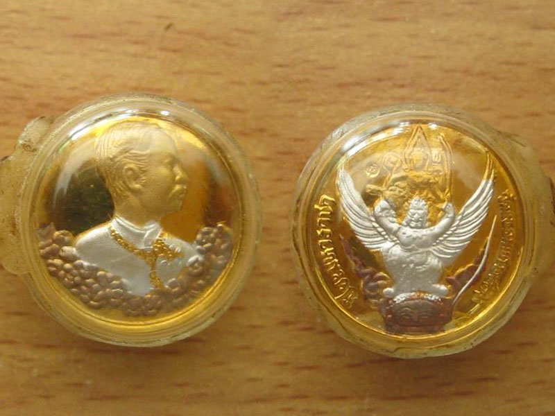 เหรียญพระนารายทรงครุฑ ปิยะมหาราชา วัดแหลมแค ปี2536 (2281)