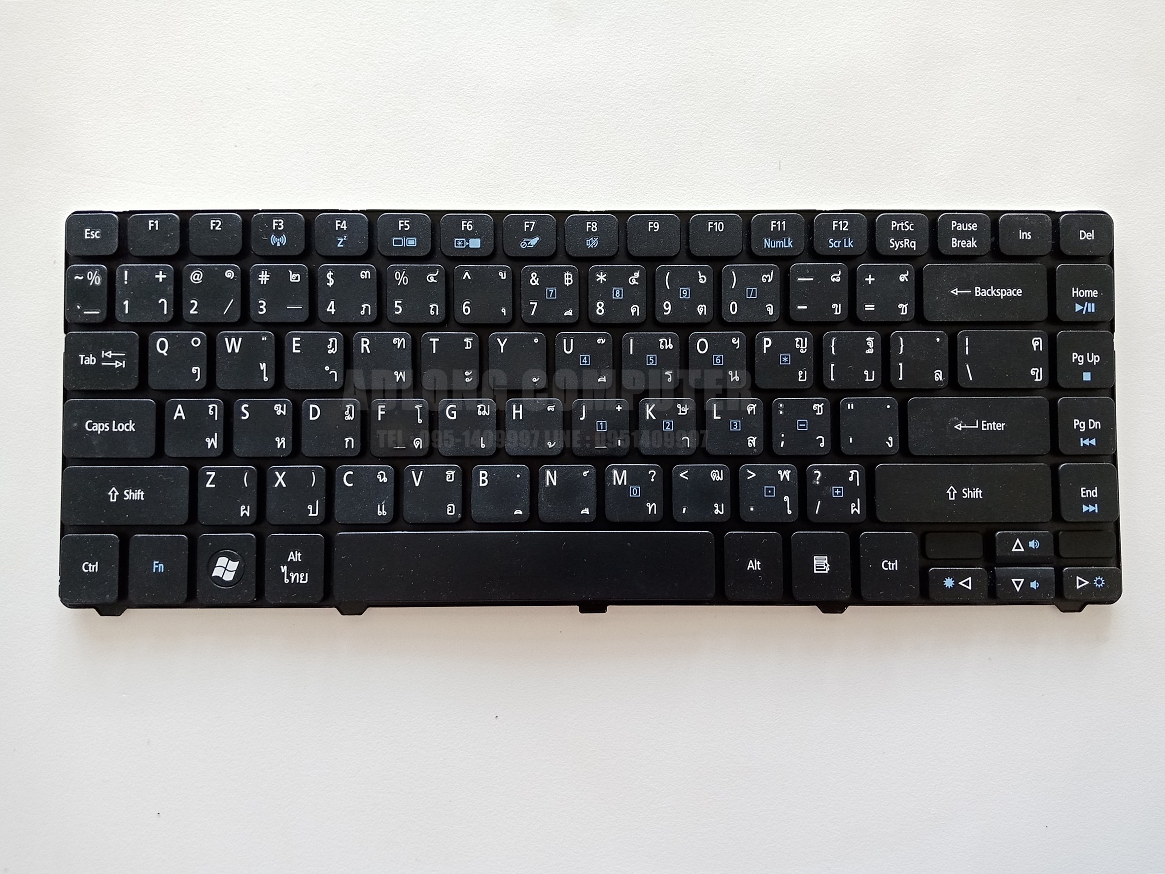 คีย์บอร์ด ACER ASPIRE 3810 4535 4736 4741 4743 4745 4551 4552 4349 4750 4752 4810 4820 4540 4740 EMACHINE D640 D732 มือสอง