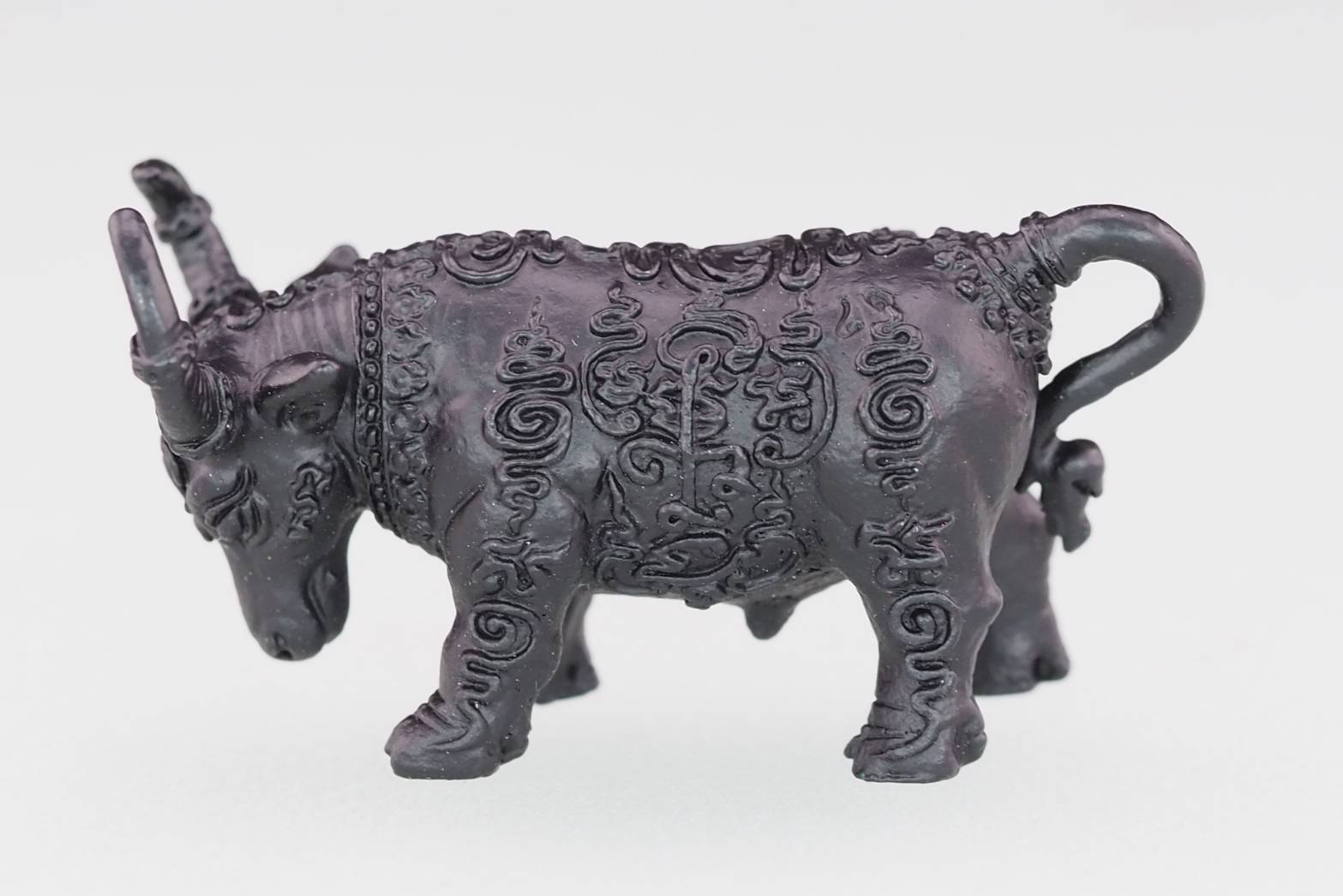 มหิงสาโภคทรัพย์ เนื้อทองแดงรมดำ หลวงพ่อสนั่น สุนันโท วัดกลางราชครูธาราม อ.วิเศษชัยชาญ จ.อ่างทอง